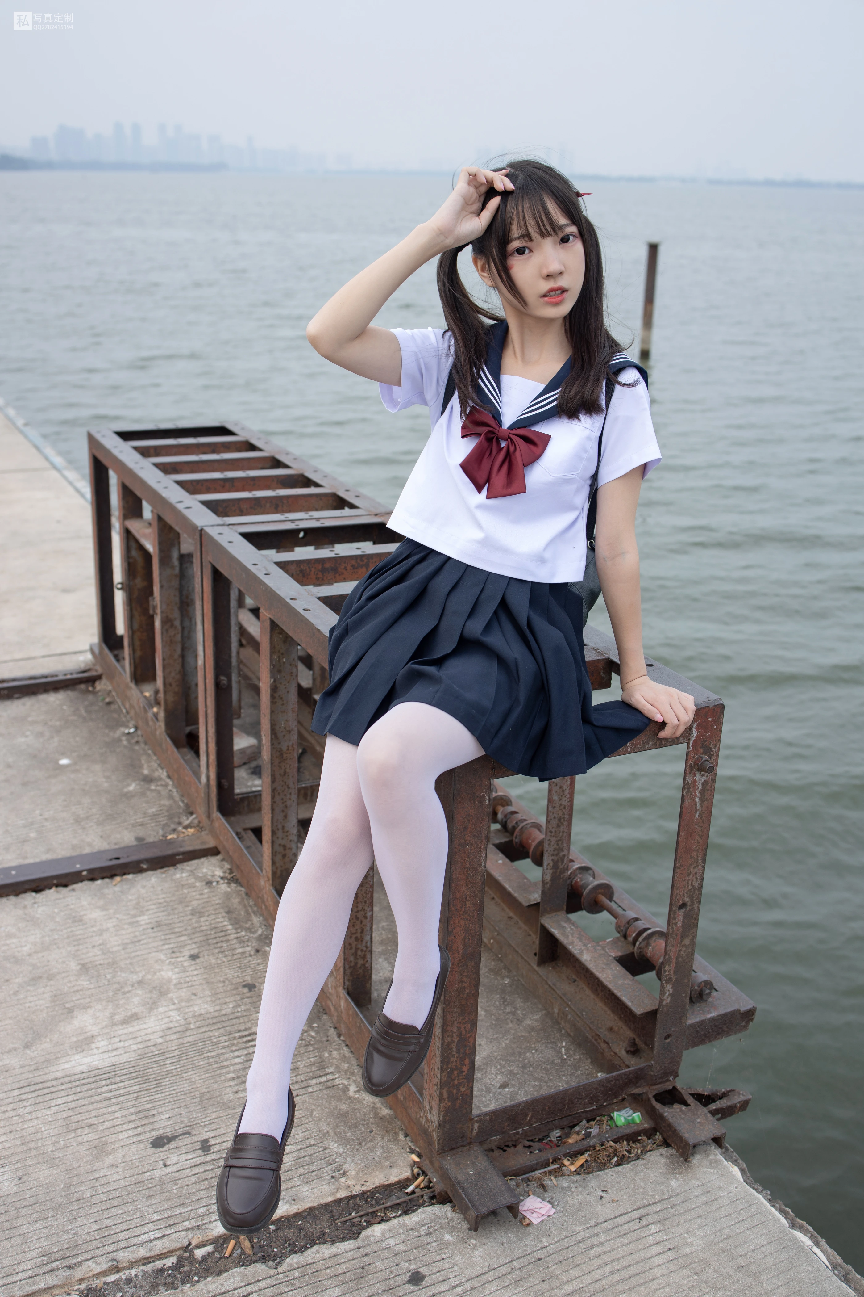 森萝财团 JKFUN-028 抑郁湖边与绝望天台 15D白丝 默陌 [58P 2V] 1